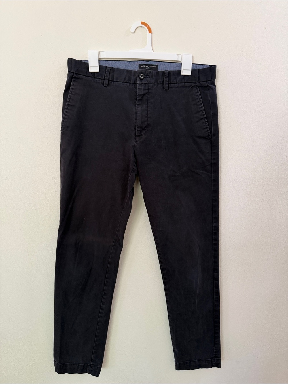 Men's Black Chino Pants - Classic Straight Fit